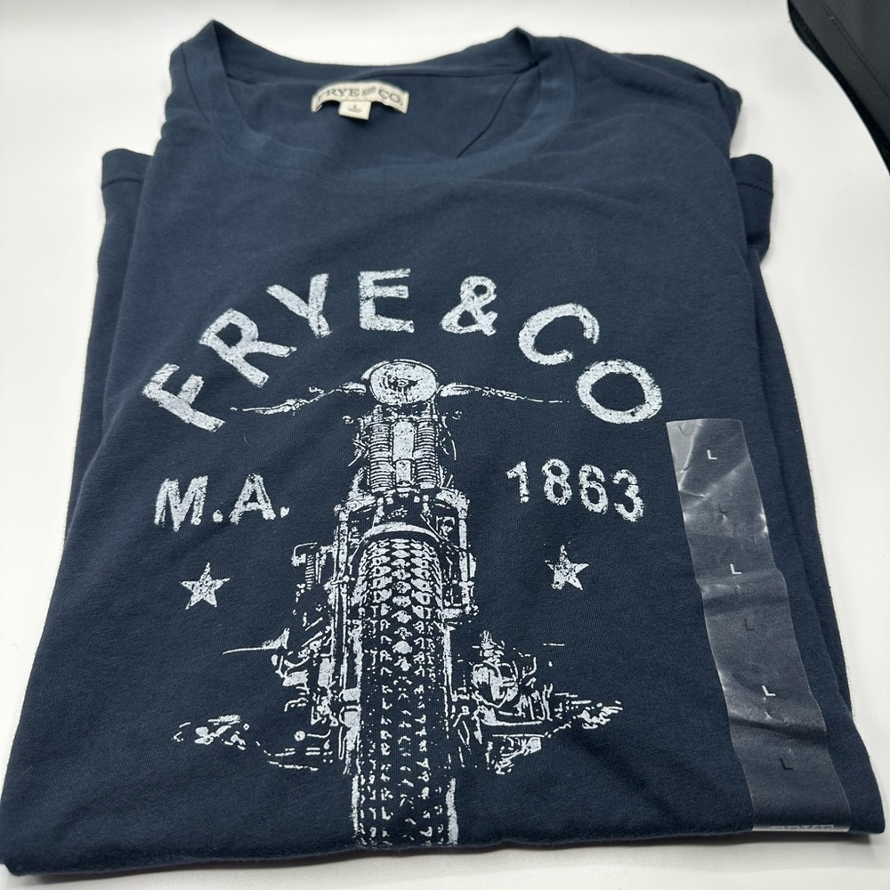 Frye & Co Mens Large Motorcycle T-Shirt - Brand New